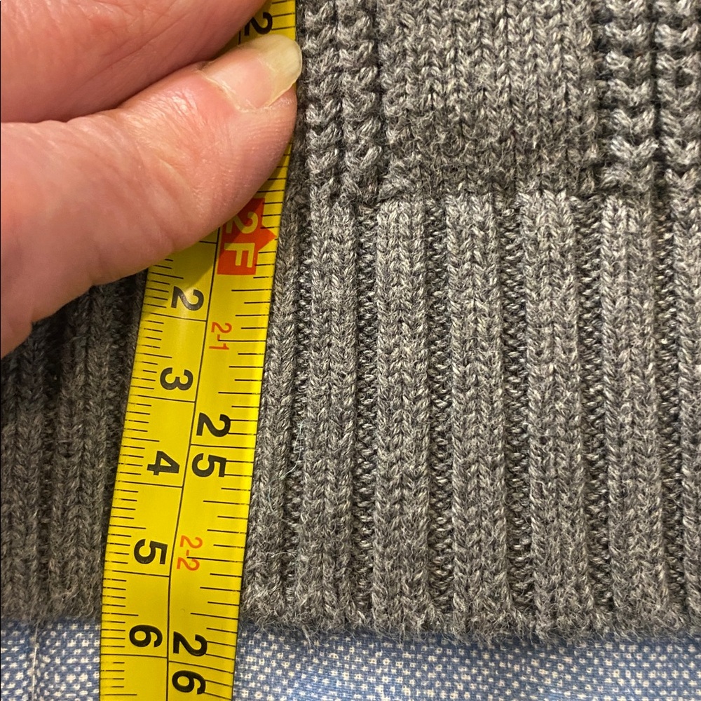 Chaps Grey Ribbed Knit Sweater - Picture 5 of 7